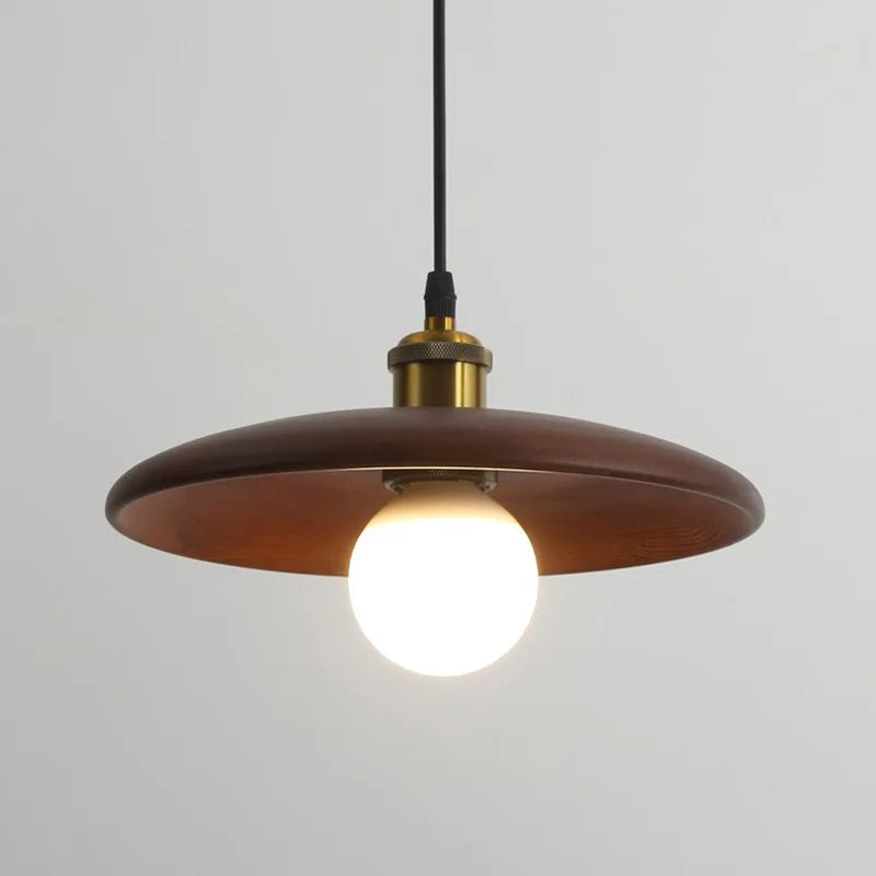 Lampe de plafond en bois faite à la main Dopwii – Une touche d'élégance moderne
