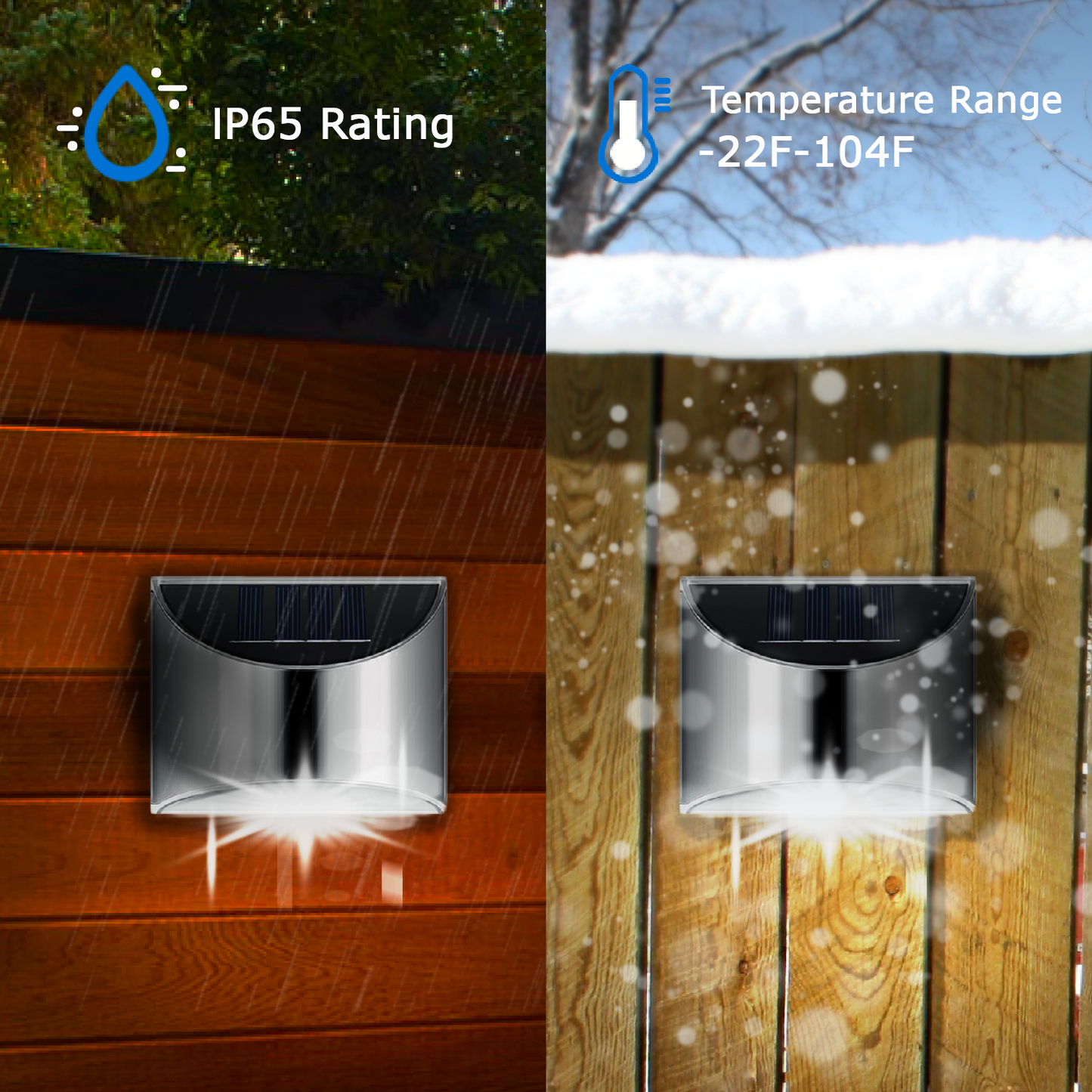 Lampe Murale Solaire LED en Acier Inoxydable - Éclairage Extérieur Élégant, Durable et Écologique