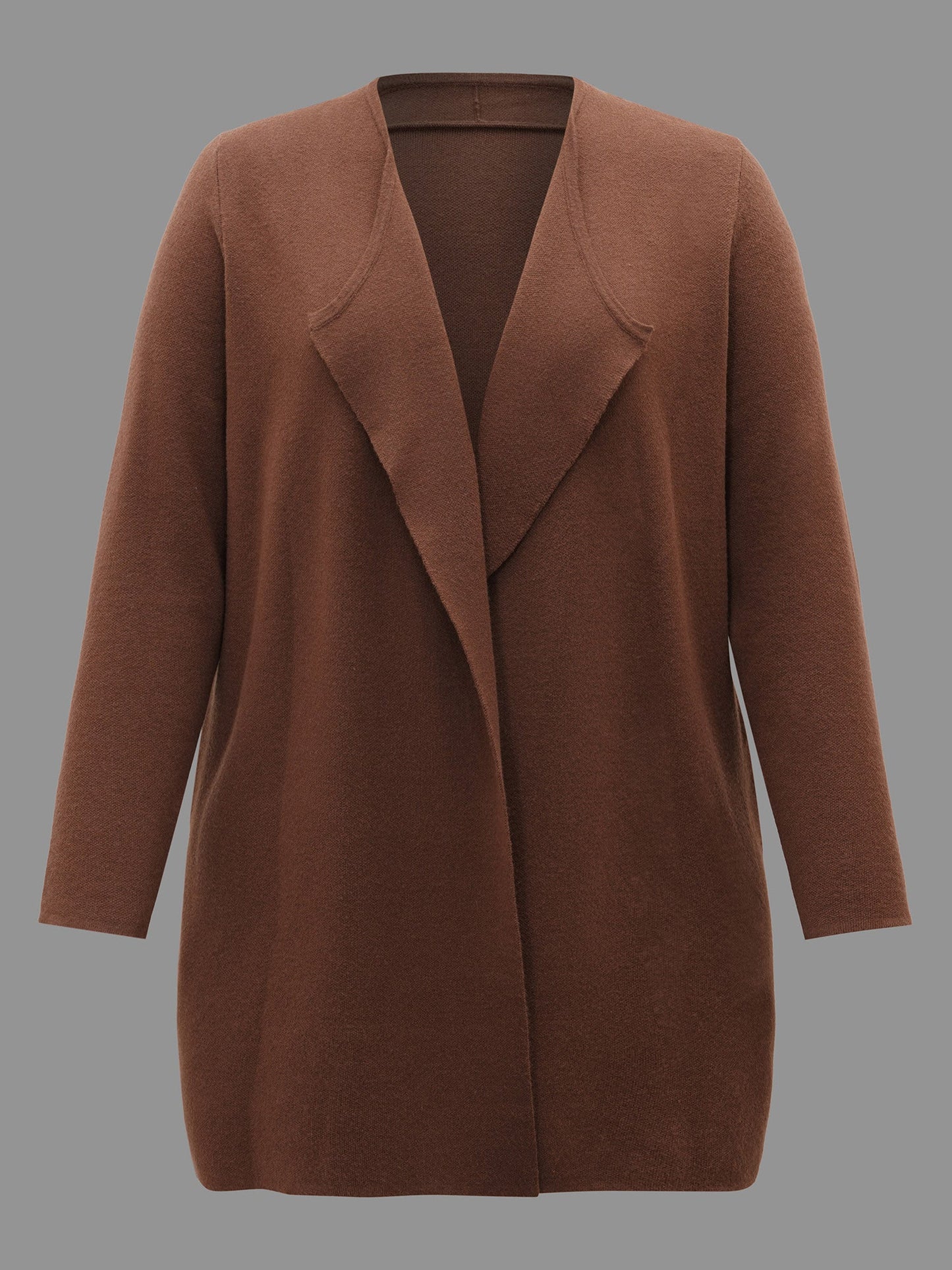 Dames Gebreid Grijs Gilet Maat M met Zijzakken – Comfort en Elegant voor Herfst Winter