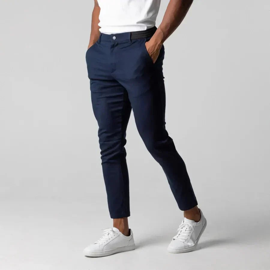Pantalons Chino Slim-Fit Bjorne en Coton Élastique pour un Style Élégant et Confort Optimal
