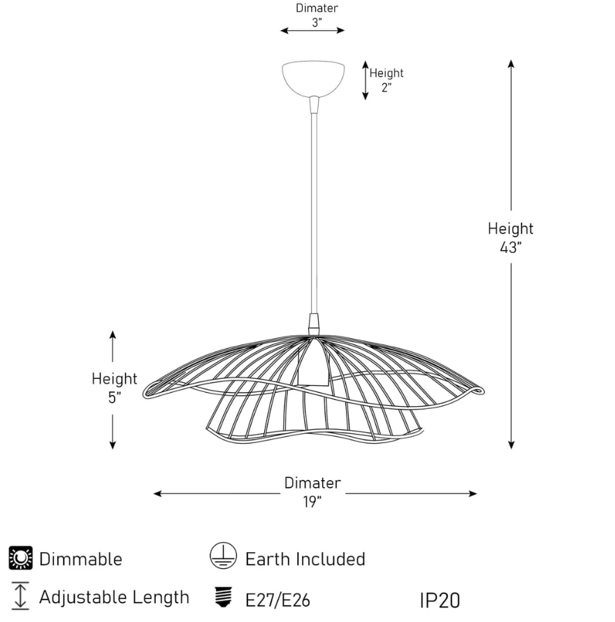 Suspension en Or Pétale Exquise – Design Floral Délicat avec Éclat LED Chaud