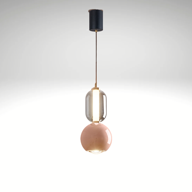 Suspension Scandinave Élégante – Lampe Minimaliste Élégante Fabriquée en Verre et Fer