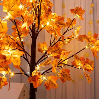 Décor de l'Arbre d'Érable LED Enchanteur - Embrassez l'Automne avec une Douce Lumière Chaleureuse