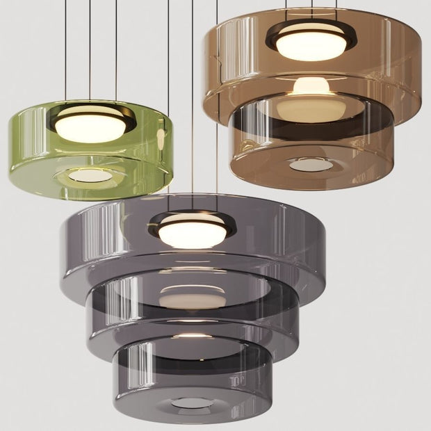 Superb glass pendant lamp in the shape of a moon – Chic and versatile indoor lighting