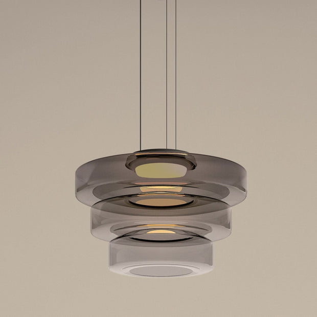Superb glass pendant lamp in the shape of a moon – Chic and versatile indoor lighting