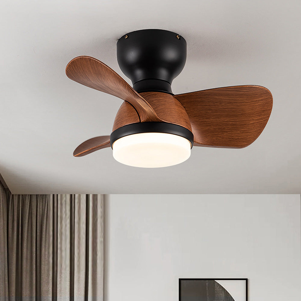 Ventilateur de plafond en bois élégant avec éclairage LED – Découvrez l'élégance moderne et un confort ultime