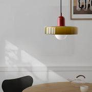Elegant Bauhaus Glass Pendant - Where Modern Function Meets Sleek Minimalism