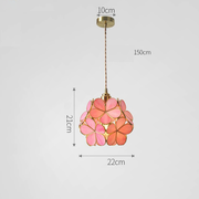 Vintage-inspired petal-shaped glass pendant – Timeless elegance for contemporary spaces