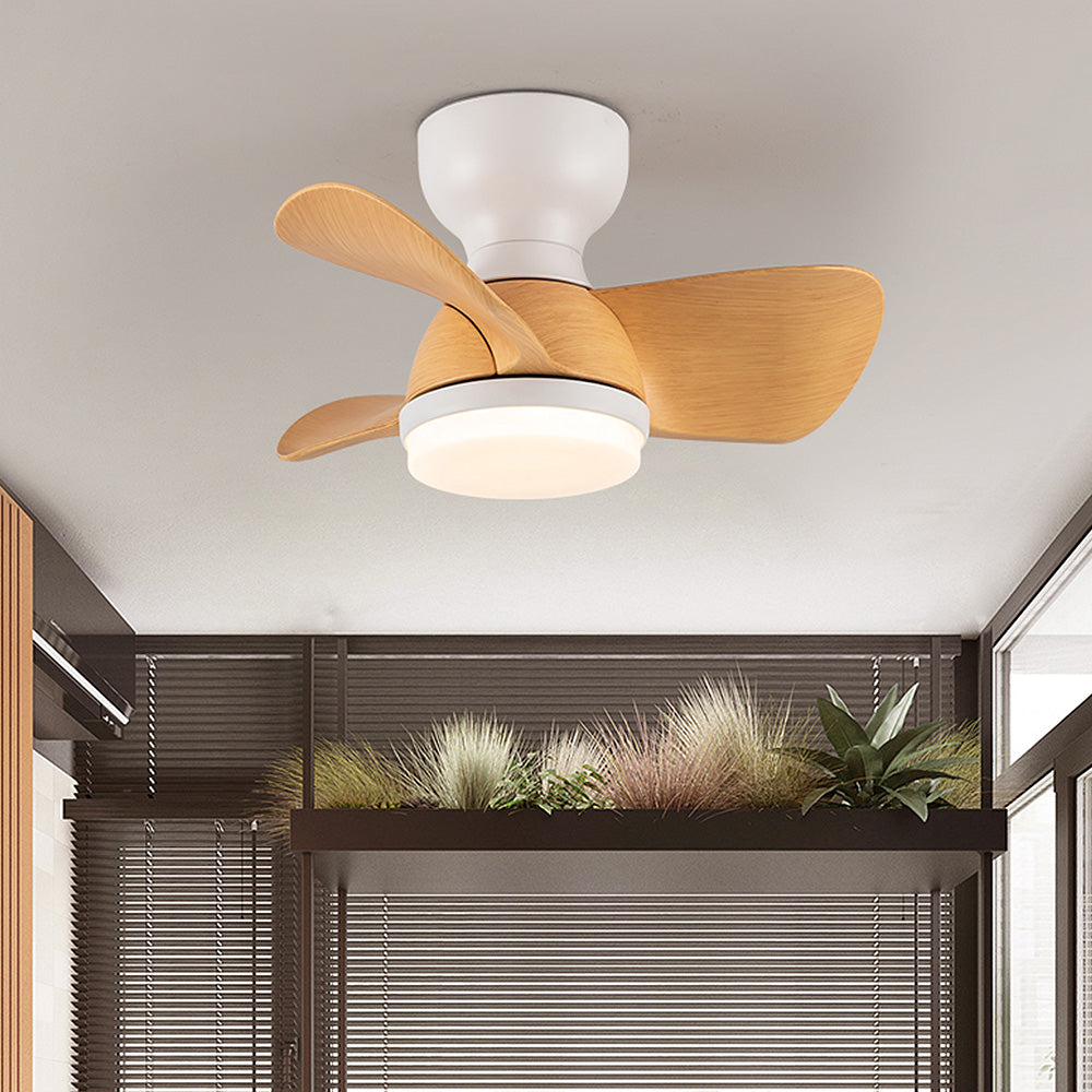 Ventilateur de plafond en bois élégant avec éclairage LED – Découvrez l'élégance moderne et un confort ultime