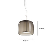 Elevate your space with the Hotel glass pendant lamp – A touch of timeless elegance for refined interiors