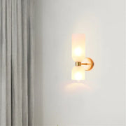Elegant double-headed LED glass wall sconce - A chic touch with eco-friendly lighting