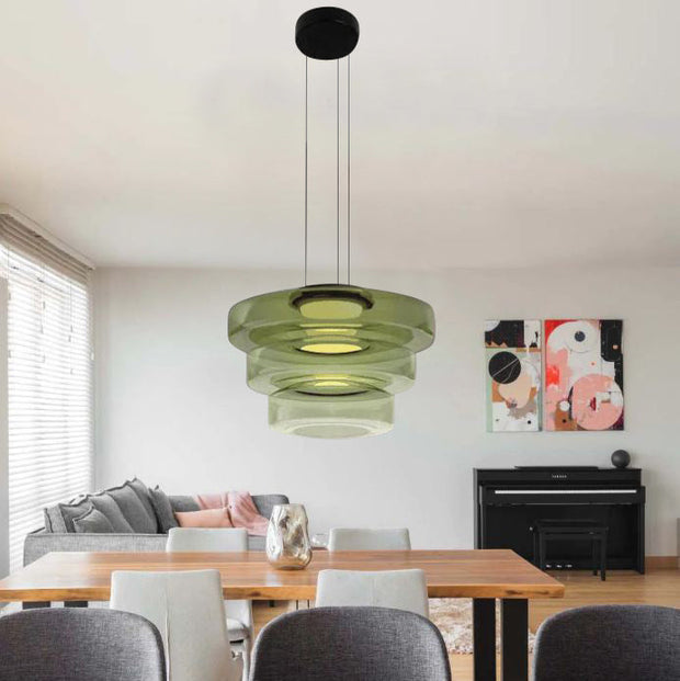 Superb glass pendant lamp in the shape of a moon – Chic and versatile indoor lighting