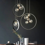 Suspension en verre industriel élégante – Élégance vintage en métal