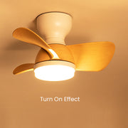 Ventilateur de plafond en bois élégant avec éclairage LED – Découvrez l'élégance moderne et un confort ultime
