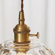 Glass Suspension Inspired by Flowers – Chic Pendant Lamp with Luxurious Gold Accent