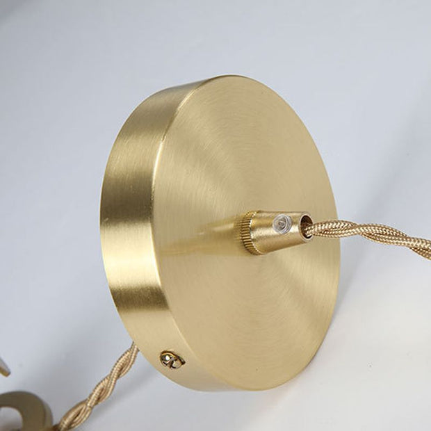 Glass Suspension Inspired by Flowers – Chic Pendant Lamp with Luxurious Gold Accent