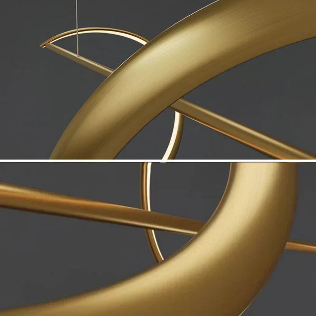 Elegant Whisper Linear Chandelier – Modern LED Lighting in Metal and Acrylic