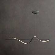 Elegant Whisper Linear Chandelier – Modern LED Lighting in Metal and Acrylic