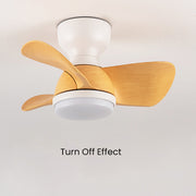 Ventilateur de plafond en bois élégant avec éclairage LED – Découvrez l'élégance moderne et un confort ultime