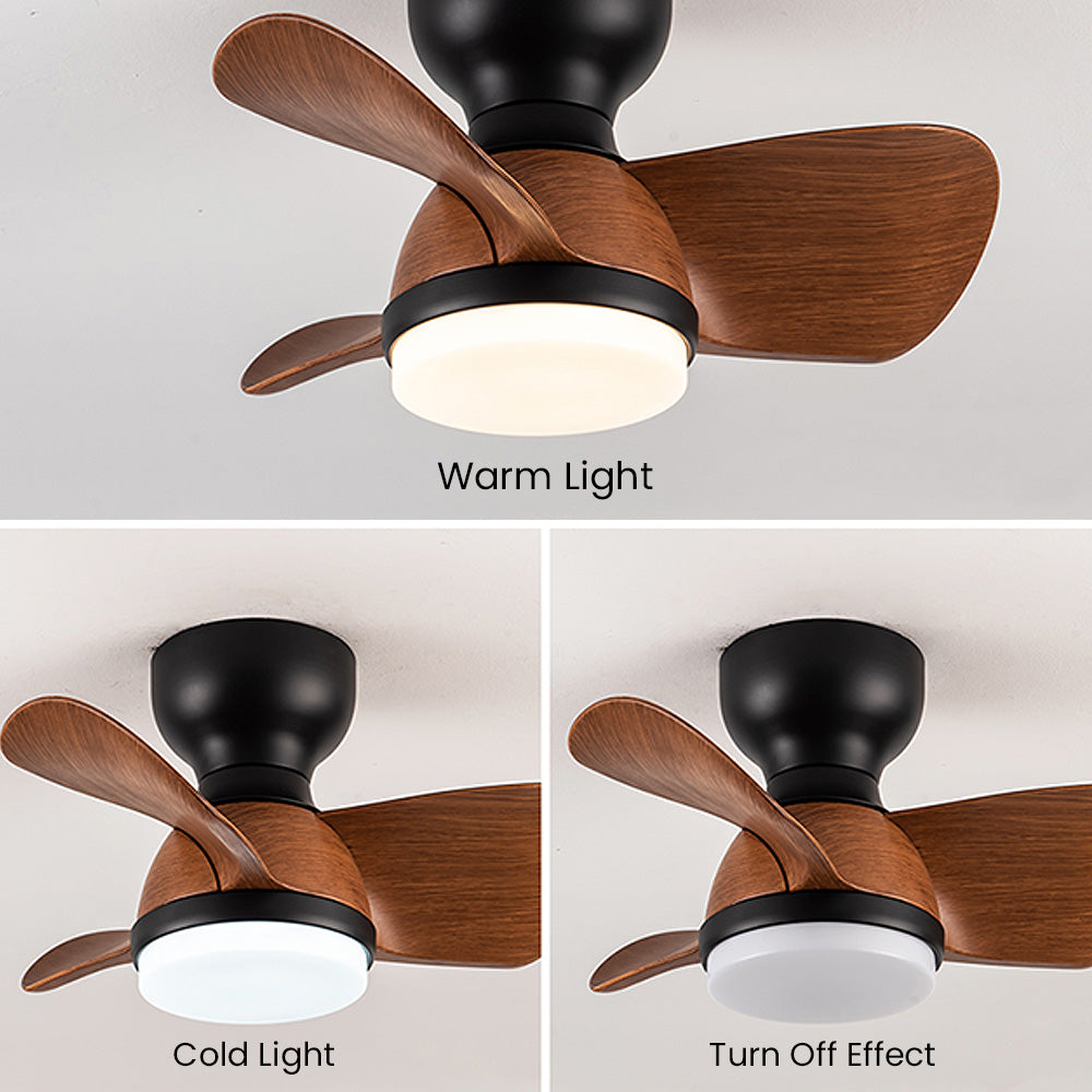 Ventilateur de plafond en bois élégant avec éclairage LED – Découvrez l'élégance moderne et un confort ultime