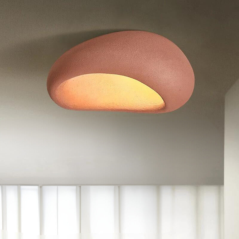 Lumière de plafond Wabi-Sabi – Épouser l'élégance minimaliste avec une douce lueur LED