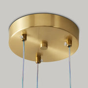 Exquisite Beaded Chandelier – Elegant LED Lighting in Metal and Acrylic (H65 cm)
