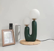 Glass table lamp inspired by cacti – Elegant and contemporary lighting for your space