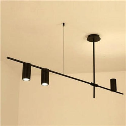 Suspension Minimaliste Noire Élégante – Style Métal et Aluminium Contemporain pour Espaces Sophistiqués