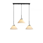 Scandinavian elegance: Cream fabric LED pendant light with Nordic pleated design