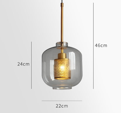 Suspension en verre Savannah – Luminaire LED suspendu chic pour des espaces élégants