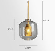 Savannah Glass Suspension – Chic LED Pendant Light for Elegant Spaces