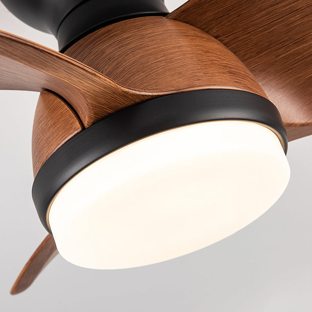 Ventilateur de plafond en bois élégant avec éclairage LED – Découvrez l'élégance moderne et un confort ultime