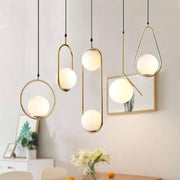 Elegant and Chic Pendant – Contemporary Metal Design with a Dazzling Glass Case
