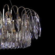Elegant K9 crystal chandelier – Dazzling rose gold LED light with dimmable function (Available in different sizes)
