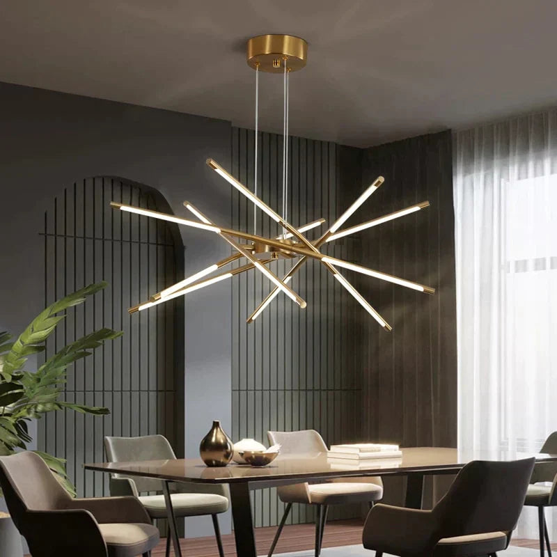 Chandelier Araignée Contemporain – Design Adjustable et Polyvalent avec 6 à 12 Lumières Éclairantes