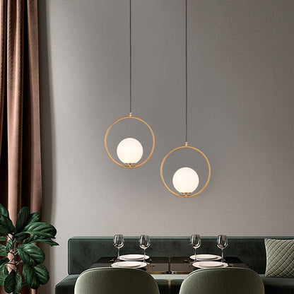 Suspension en Verre Sleek Harmony - Une Lampe Suspendue Chic et Élégante Parfaite pour des Espaces Sophistiqués