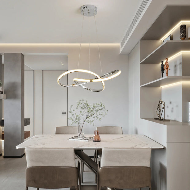 Elegant Marion LED Chandelier – Stunning Black and Gold Pendant Perfect for Cozy Spaces