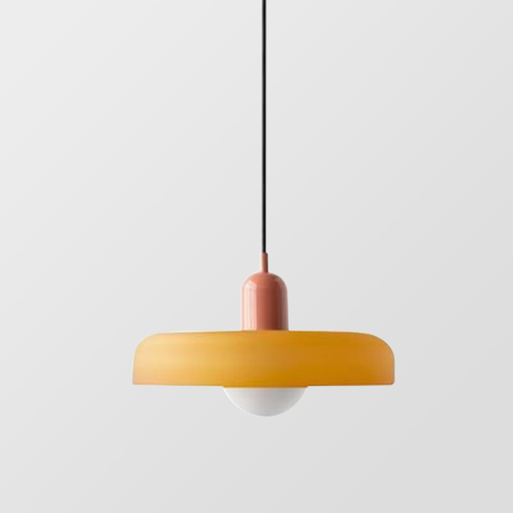 Suspension en verre Bauhaus élégante - Où la fonction moderne rencontre le minimalisme élégant