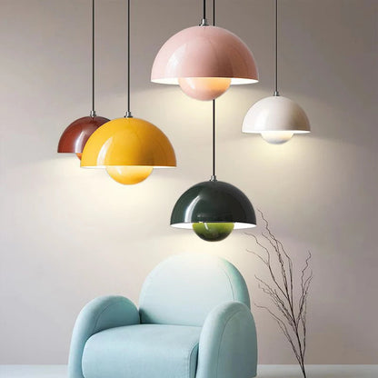 Suspension AuroraGlo V2 - Lampe LED élégante au design de pot de fleurs avec une élégance scandinave chic