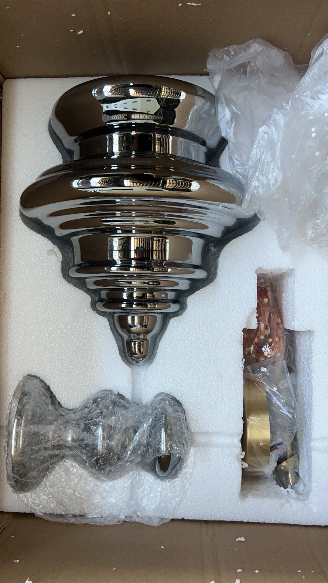 Suspension en verre et laiton élégant – Éclairage stylé pour votre salon et votre cuisine