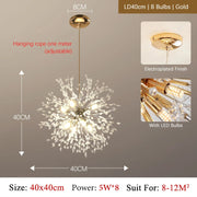 Elegant crystal LED chandelier – Stylish chrome finish with G9 lighting