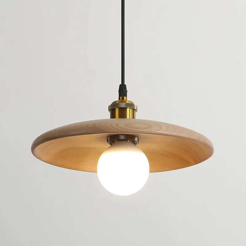 Lampe de plafond en bois faite à la main Dopwii – Une touche d'élégance moderne