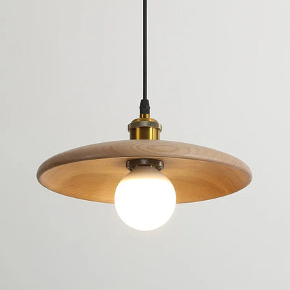 Lampe de plafond en bois faite à la main Dopwii – Une touche d'élégance moderne