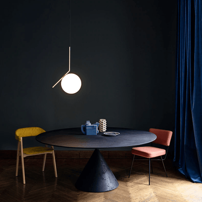 Suspension Élégante et Chic – Design Métallique Contemporain avec un Écrin en Verre Éblouissant