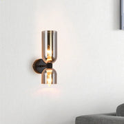 Elegant double-headed LED glass wall sconce - A chic touch with eco-friendly lighting