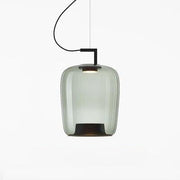 Modern Elegant LED Chandelier - Glass and Aluminum Design for Your Kitchen and Dining Room