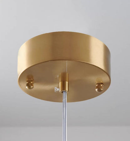 Suspension en verre et laiton élégant – Éclairage stylé pour votre salon et votre cuisine