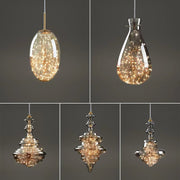 Elegant glass and brass pendant – Stylish lighting for your living room and kitchen