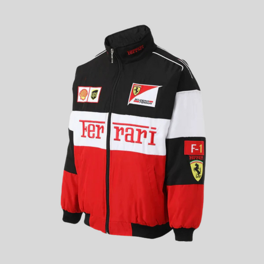 Veste de course Ferrari classique – Mode de sport automobile unisexe intemporelle