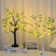 Enchanting LED Christmas Garland – Fairy Lights Decorated with Luxurious Green Leaves